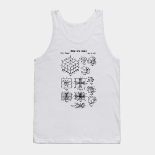 Rubiks cube patent vintage rubix cube Tank Top